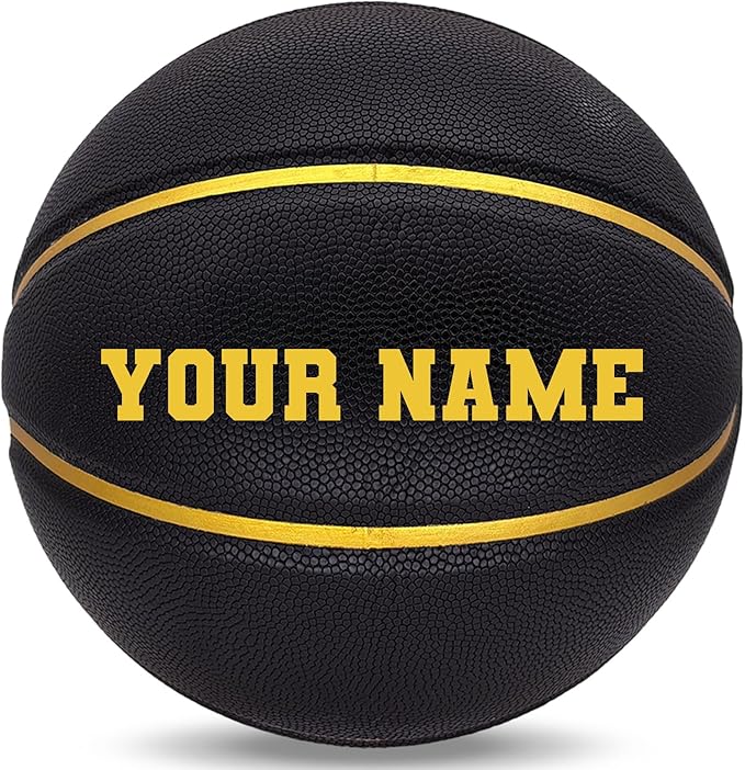 Custom Personalized Basketball – Official Size 7/6 | Leather Indoor/Outdoor Basketball Ball with Name | Idea Gifts