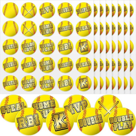 Jecery 200 Pcs Baseball Softball Helmet Decals Vinyl Sports Softball Stickers Self Adhesive Helmet Stickers Decals Baseball Accessories for Batting(Letter Style)