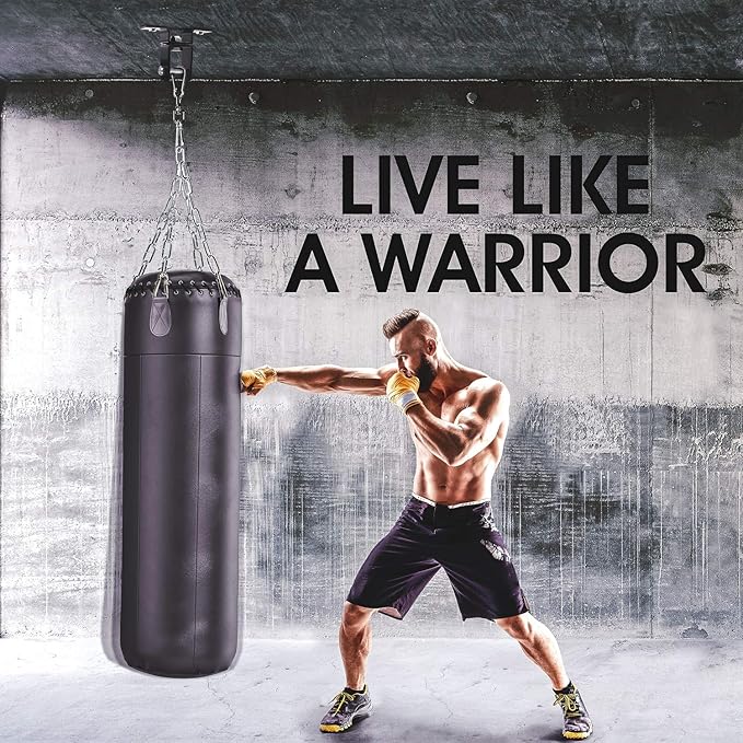 Yes4All Punching Bag Hanger, Stainless Steel Swivel Chain with 4 Snap Hooks for Heavy Bag, Gym Swing, Trapeze, and Hammock