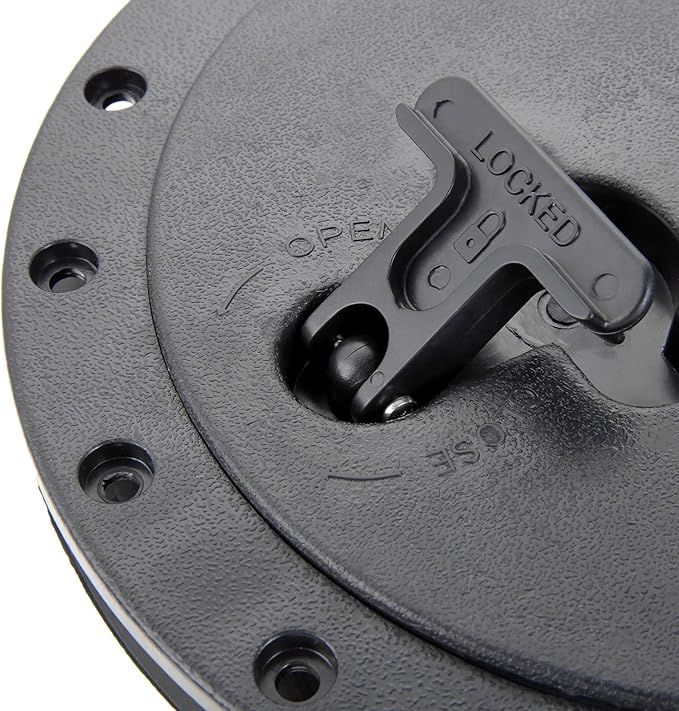 6/8/9 Inch Round Hatch Cover Deck Plate ABS Accessories Hatch Cover with Red Waterproof Bag for Kayak Boat Fishing Rigging