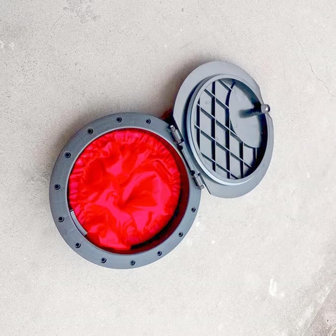 Round/Square Hatch Cover Deck Panel, ABS Sealed Hatch Cover kit with red Waterproof Bag, Suitable for Kayaking