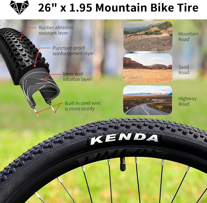 TRIFOX 26 Inch Aluminum Mountain Bike with Shimano 21 Speed,Aircraft-Grade Aluminum Frame,Front Suspension Fork,Dual Disc Brakes,15/17 Inch Internal Cable Routing Frame for Men Women Boys and Girls