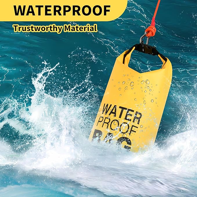 500D Sand Anchor for Small Boats, Power Watercrafts, 2 in 1 PWC Jet Ski Anchor Kit with Adjustable Buoy, Waterproof Dry Bag for Jet Ski, Kayak, Boat, Hiking Foldable Sandbags