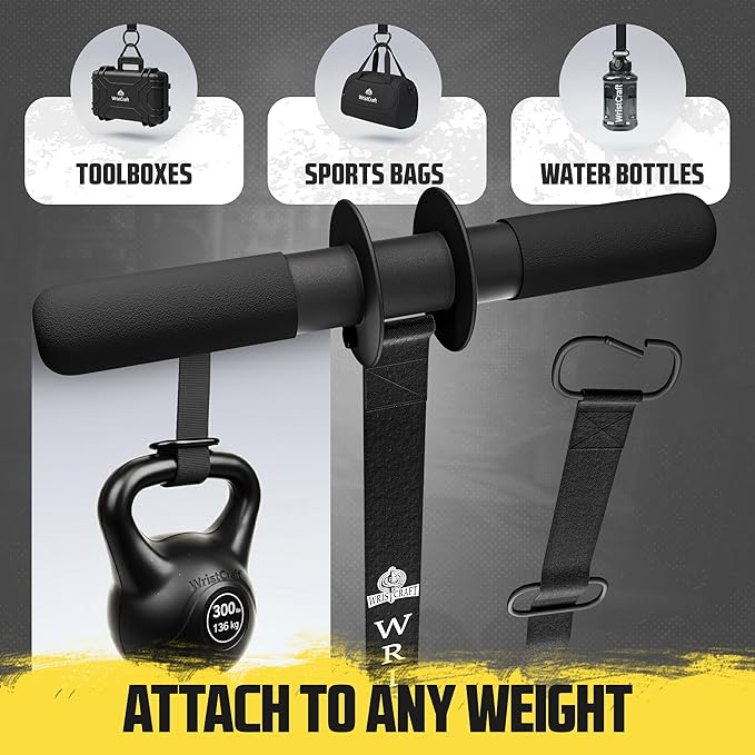 Forearm Strengthener & Hand Grip Strengthener – Wrist Roller, Forearm Exerciser, Forearm Roller, Wrist Trainer for Grip & Arm Workout