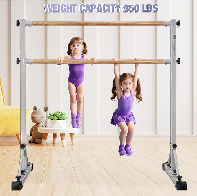 Adjustable Ballet Barre,Portable Dance bar,Fitness Equipment for Dance & Balance Excercise,Super Sturdy for Balance Workout,Weight Limit 250 LBS