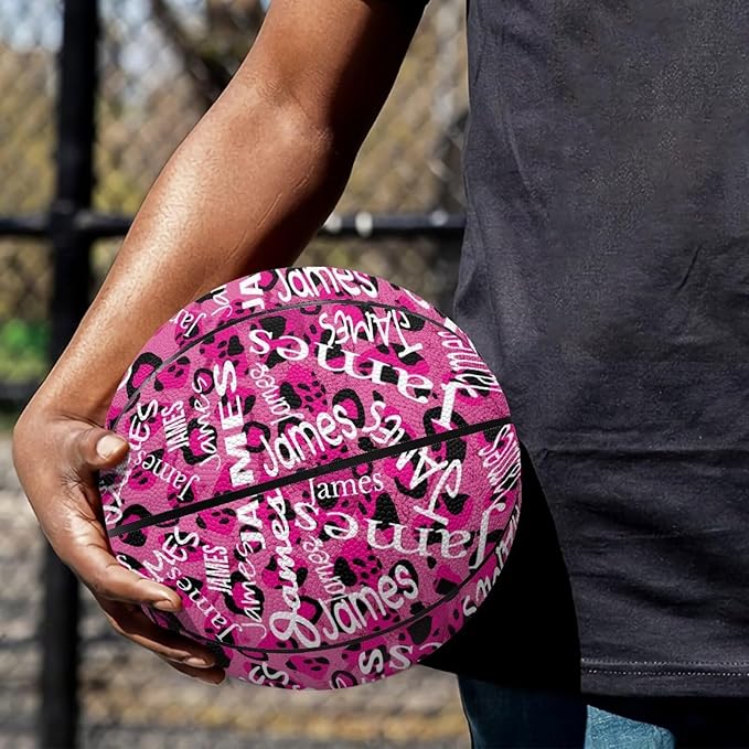 Personalized Basketball Leather Basketball Custom Basketball with Your Personalized Pictures Text Sports Equipment