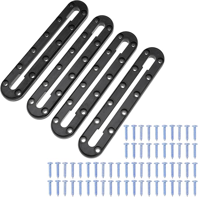9.2 Inch Kayak Rail Kayak Mount Track Accessories for Fish Finder,Cup Holder, Anchor Cleats Kayak Gear Track for Fishing Rod Holder Kayak Gear Track to Mount Kayak Paddle Holder
