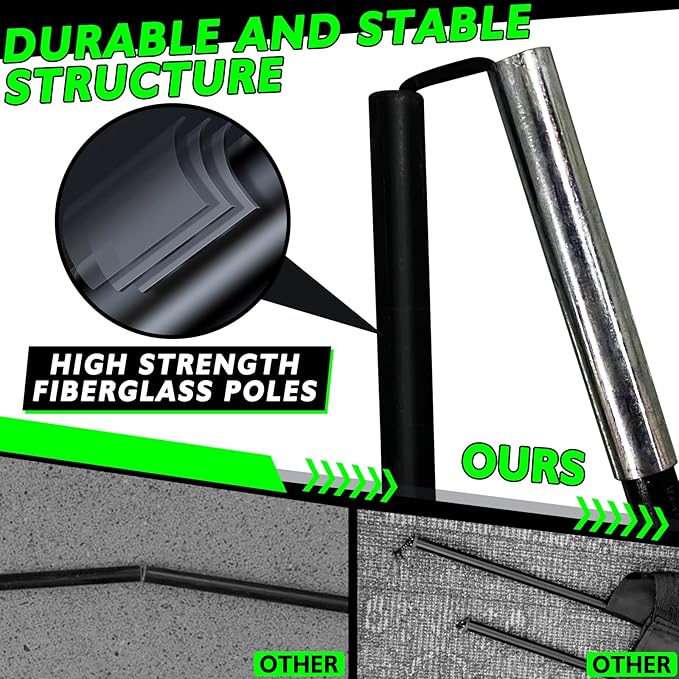 5×3 6x4 9x5 FT Portable Kids Soccer Goal for Backyard, Foldable Soccer Practice Net with Carrying Bag for Toddler Youth Adult Pop Up Soccer Training Equipment Indoor and Outdoor Sports Game