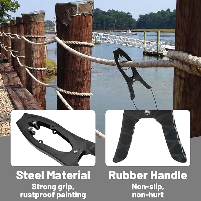 Kayak Anchor Grip, Kayak Brush Gripper with 16.4ft Paracord to Anchor Float, Canoe, Boat for Fishing Boating and Camping, Kayak Accessories