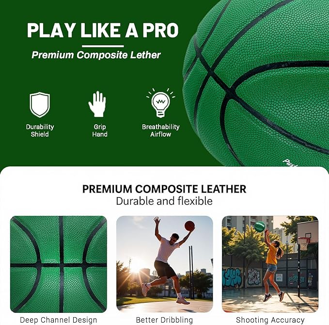 Custom Personalized Basketball – Official Size 7/6 | Leather Indoor/Outdoor Basketball Ball with Name | Idea Gifts