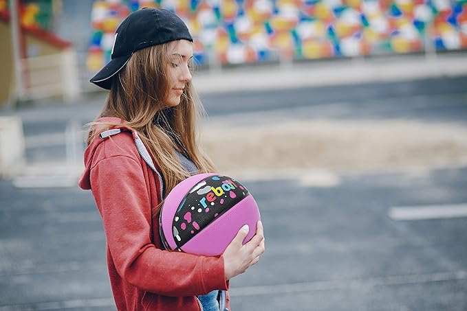 Premium Rubber/Leather Basketball - Kids & Youth, Size 3/4/5/6/7