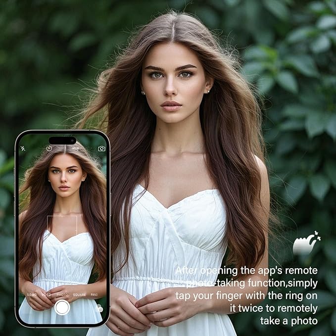 Smart Ring Health Tracker, Fitness Sleep and Heart Rate Monitor Smart Ring, Waterproof Bluetooth Fitness Tracker Ring IPX68 Waterproof (Rose Gold, 11)