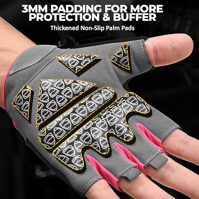 AYRO Breathable Weight Lifting Gym Workout Gloves with Extra Grip for Men & Women, Exercise Gloves with Full Palm Protection, Removal with Durable Closure, for Weightlifting