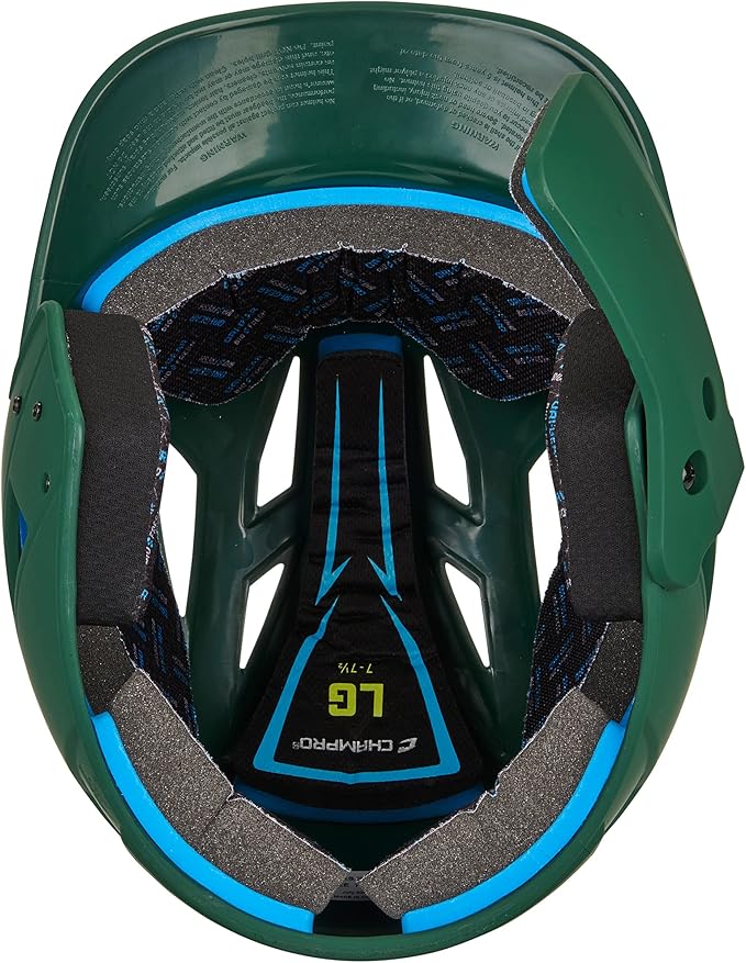 CHAMPRO HX Gamer Plus Batting Helmet with Reversible Jaw Guard