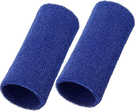 Willbond 6 Inch Wrist Sweatband Sport Wristbands Elastic Athletic Wrist Bands for Sports 2 Pieces
