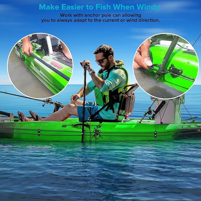 Kayak Anchor Trolley Kit, Anchor Trolley System for Kayak Canoe