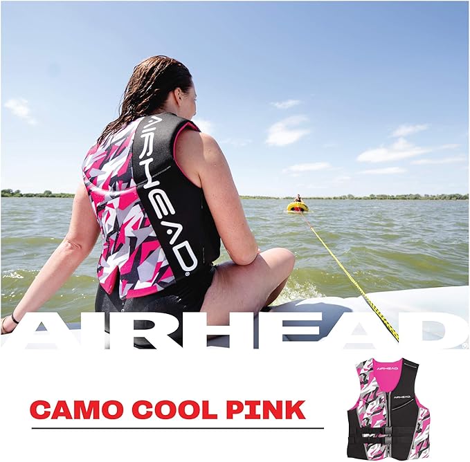 Airhead Women's CAMO COOL Kwik-Dry Neolite Flex Life Jacket, US Coast Guard Approved