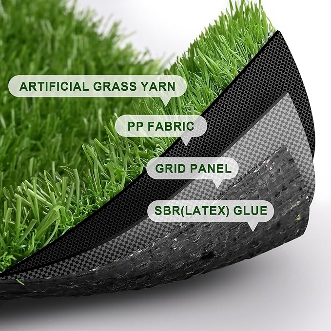 Yescom Sports Sled Strips Turf Gym Turf Flooring for Weight Sled Push Gym Equipment Outdoor Indoor Use 50'x3'x2PCS(300 Sq.Ft) 0.8" H