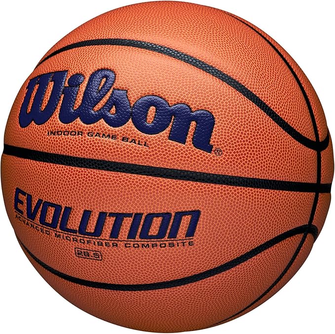 WILSON Evolution Indoor Game Basketballs - Size 5, Size 6 and Size 7