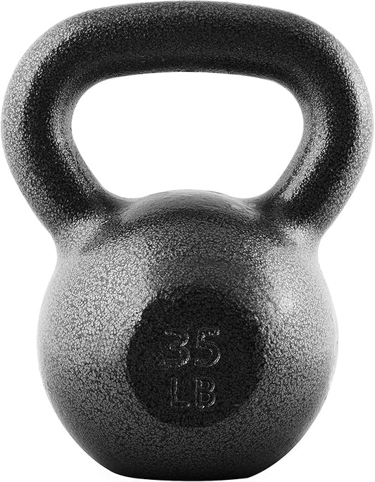 WF Athletic Supply Hammerstone Painted Cast Iron Kettlebells, Home & Gym Equipment, Great for Strength Training, Full Body Workout & Crossfit Training, Color & Size Options Available in 10-80 Pounds