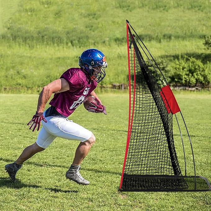 Football Net Portable Football Throwing Net Football Kicking Cages for Throwing