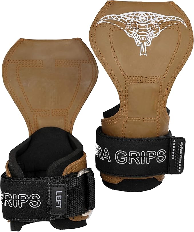 Cobra Grips PRO Weight Lifting Gloves Heavy Duty Straps Alternative Power Lifting Hooks for Deadlifts Adjustable Neoprene Padded Wrist Support Bodybuilding