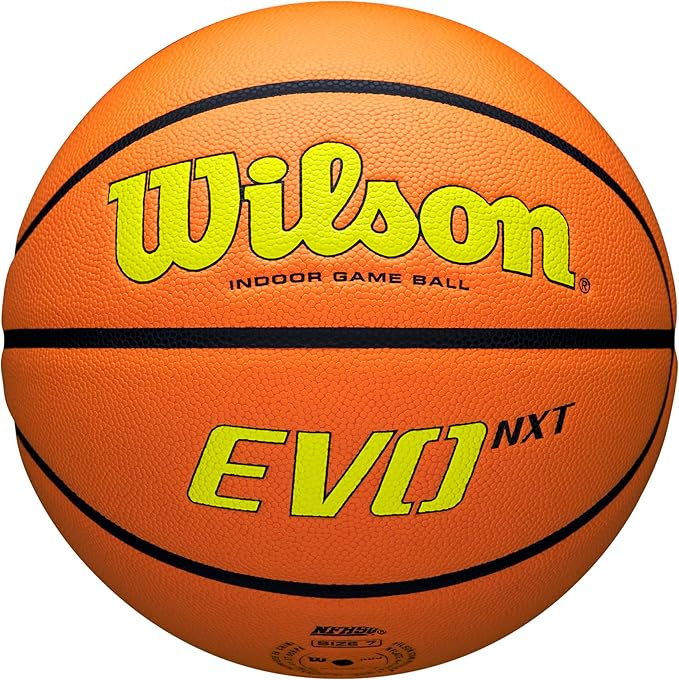 WILSON NCAA Evo NXT Official Indoor Game Basketballs - Sizes 6 and 7