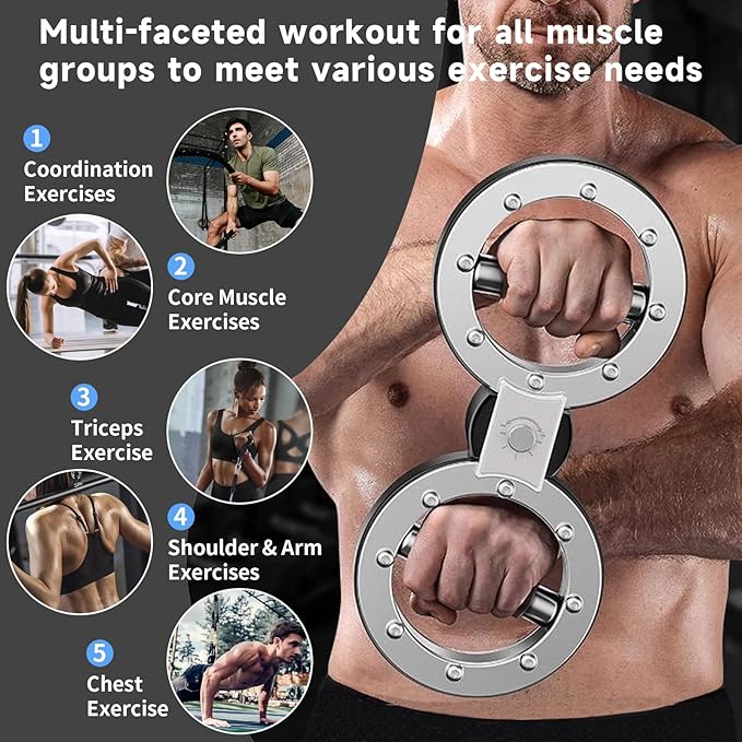 Burn Machine 10 Pounds Multifunctional Spinning Burn Rotator Machine Resistance Adjustable Arm Exercisr Gripster Forearm Trainer 360 Degree Rotatable Home Gym Arm and Shoulder Strength Trainer