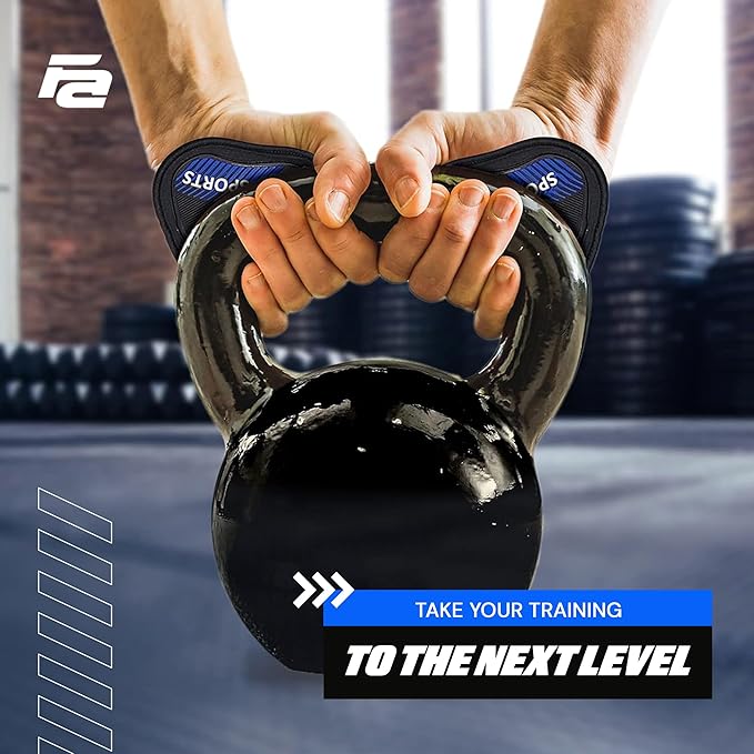 Fit Active Sports Workout Gloves for Gym - Durable Gym Grips, & Grip Pads - Rubber Padding to Avoid Calluses - Suits Men & Women