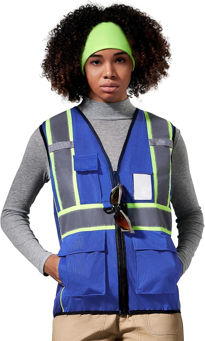 AYKRM 11 color Ladies High Vis Reflective Safety Vest for Women