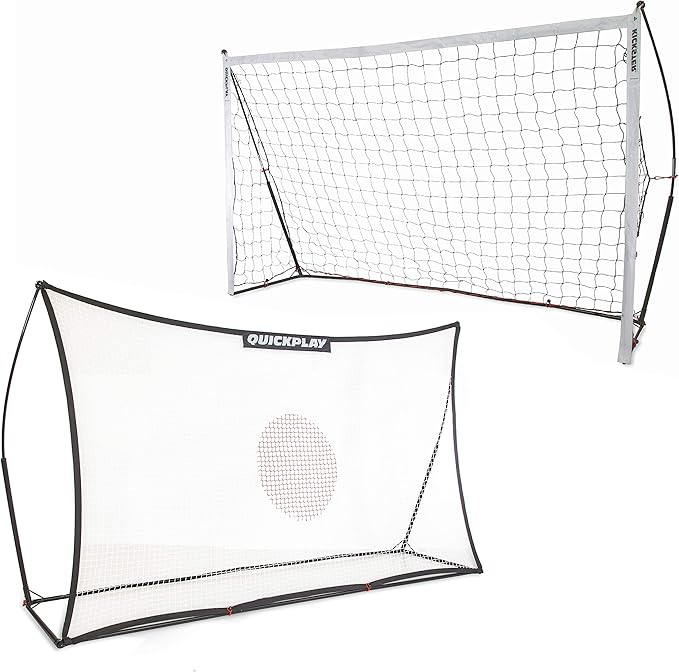 QUICKPLAY Spot Target Soccer Rebounder | Weather-Resistant Rebound Net with Carry Bag | Great for Passing, Receiving, and Trapping Practice | Ideal for Team or Solo Training