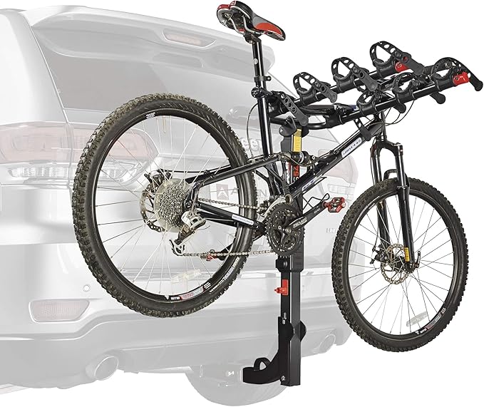 Allen Sports Premier Hitch Mounted 4-Bike Carrier, Model S545, Black