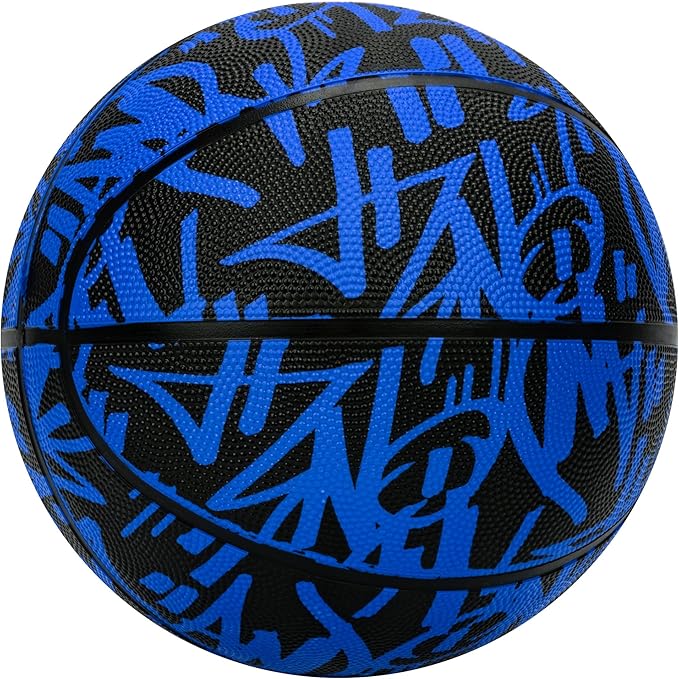 AND1 Fantom Graffiti Rubber Basketball - Streetball for Indoor and Outdoor Use, Deep Channel Construction and Durability