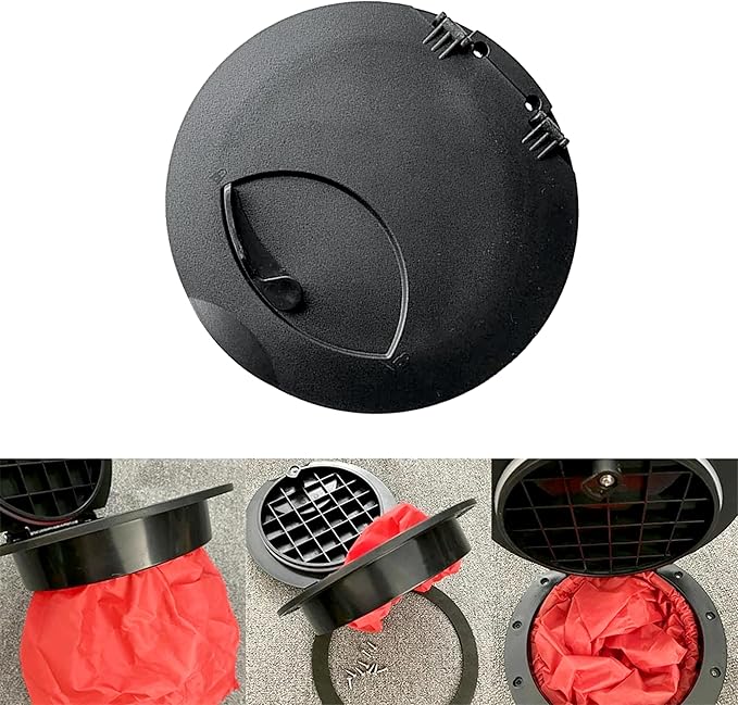 6/8/9 Inch Round Hatch Cover Deck Plate ABS Accessories Hatch Cover with Red Waterproof Bag for Kayak Boat Fishing Rigging