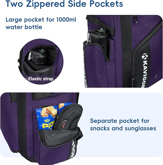 Baseball Bag for Youth and Adult, Softball Bag 50L Large Capacity Holds 4 Bats, Equipment Backpack with Shoes Compartment