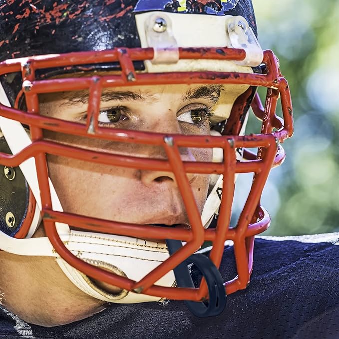 Dunzy 10 Pcs Strapped Mouth Guard Sports Mouthguard with Strap No Boiling Mouthguard Adult Youth Football Mouthpiece Mouth Protector for Boxing Basketball Lacrosse