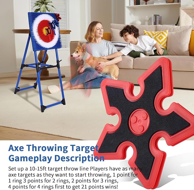 Throwing Axe Game Axe Throwing Target for Outdoor Play for All Family Members