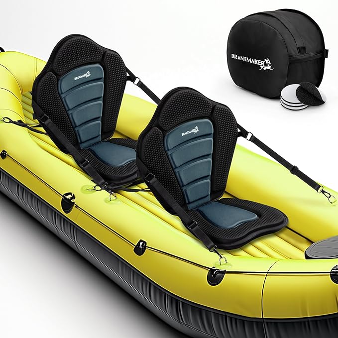 Kayak Seats with Back Support, Paddle Board Seat, Universal Thicken Cushion for Inflatable Paddleboard, Sup, Canoe, Ocean Kayak