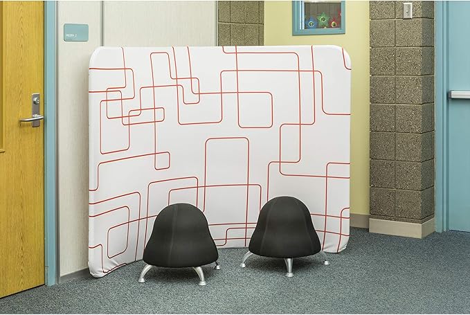 Safco Runtz Ball Chair for Kids, Anti-Burst, Exercise Ball Chair, Promotes Movement, Better Posture and Balance, Black Licorice