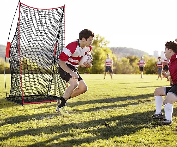 Football Net Portable Football Throwing Net Football Kicking Cages for Throwing