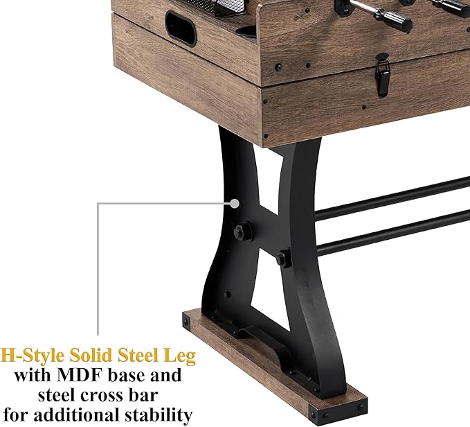 Barrington Combo Game Table – Foosball, Air Hockey, Table Tennis & More – Multi Game Table for Home or Game Room