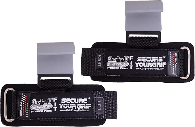 Weight Lifting Hooks Heavy Duty Lifting Wrist Straps Pull Ups Deadlift Straps Power Lifting Grips Padded Workout Straps for Weightlifting Gym Gloves for Men & Women Premium Workout Equipment