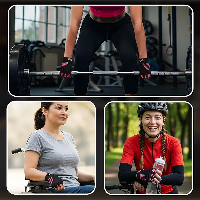 Gym Gloves for Weight Lifting,Workout Gloves with Full Palm Protection–Breathable Fitness Glove for Men & Women,Powerlifting,Pull Ups,Cycling,Gym Training