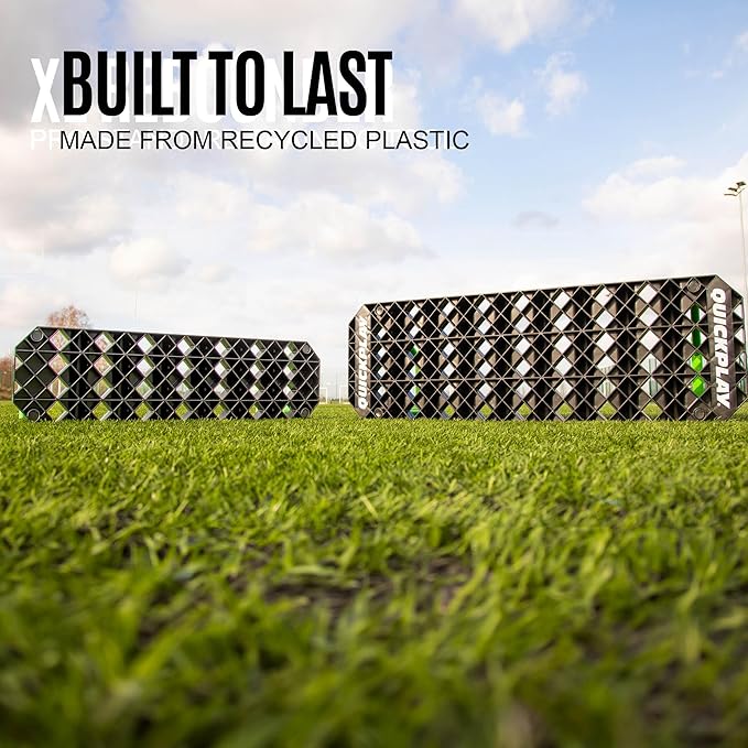 QUICKPLAY Replay Station Soccer Rebound Board - Portable Dual Surface Rebounder with Adjustable Angle - Soccer Training Equipment for Control, Passing Practice