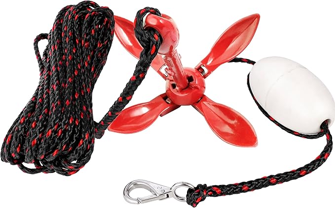 Young Marine Grapnel Anchor Kit for Small Boats, Kayaks, PWC, Jet Ski, Paddle Boards, etc. - 3.5 lbs