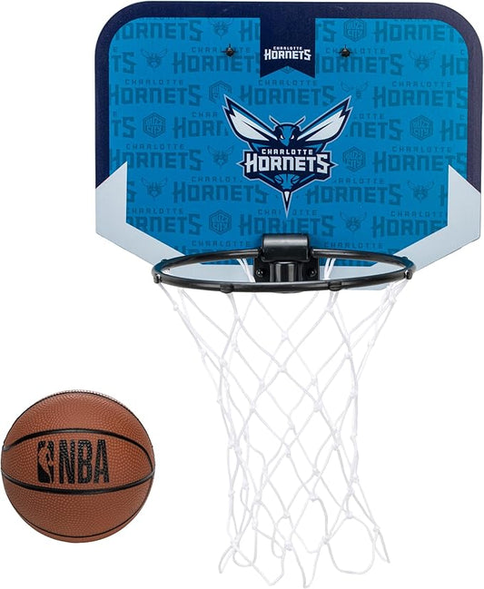 Franklin Sports NBA Team Over The Door Basketball Hoop - Kids Indoor Mini Basketball Hoop with Basketball - NBA Fan Shop Mini Hoop for Bedroom & Office