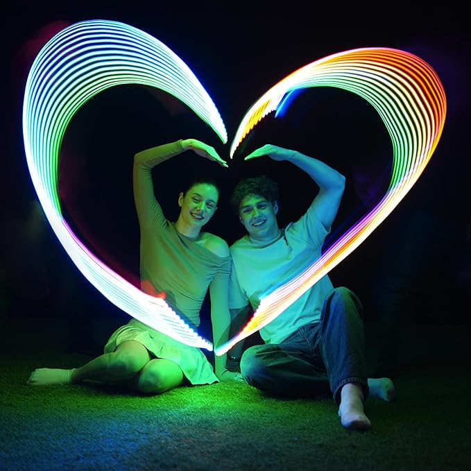 TOSY Flying Ring - 12 LEDs, Super Bright, Lost Mode, Auto Light Up, Camping Essentials for Kids/Teens/Boy/Girl, Safe & Soft, Waterproof, Pool/Beach Games, Lightweight Toy (Green)