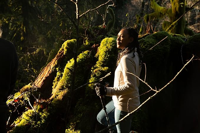 Cascade Mountain Tech Lightweight Aircraft-Grade Aluminum Trekking Poles with Extended Down Grip Plus Tip Kit