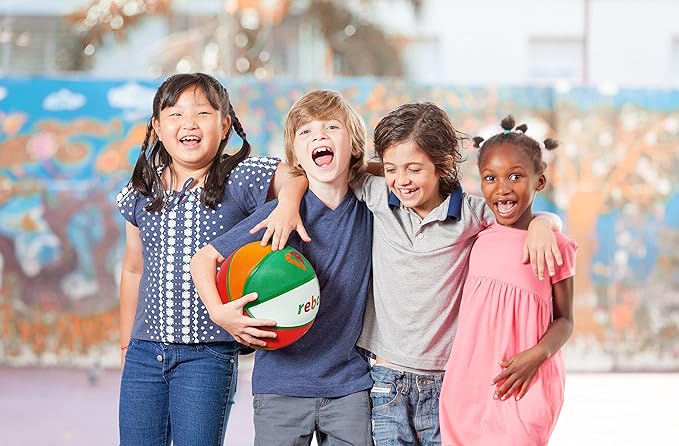 Premium Rubber/Leather Basketball - Kids & Youth, Size 3/4/5/6/7