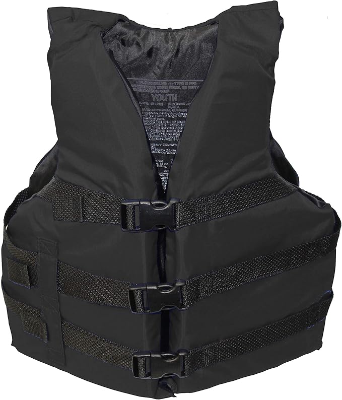 Life Jacket Paddle Vest; Coast Guard Approved Type III PFD Life Vest Flotation Device; Jet ski, Wakeboard, Hardshell Kayak Life Jacket; Ideal Extra Life Jacket for Pontoon Boat